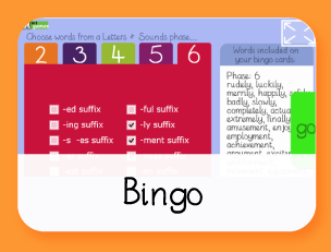 Letters and Sounds Bingo