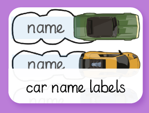 Car Name Labels